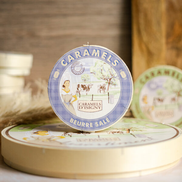 Boîte bois ronde caramels beurre salé – Image 3