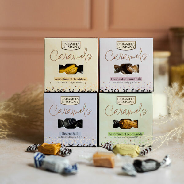 Boîte cube caramels assortiment "Tradition" - 100g – Image 2