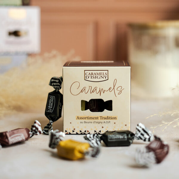 Boîte cube caramels assortiment "Tradition" - 100g – Image 3