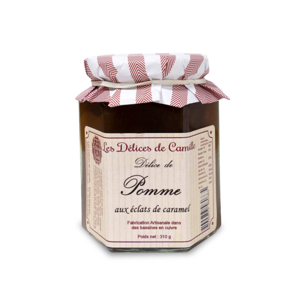 Confiture Délice de pomme aux éclats de caramel - 310g