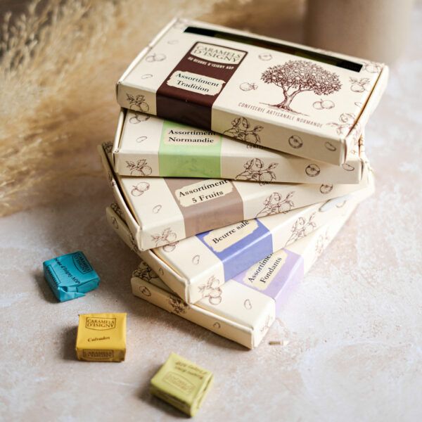 Étui 15 caramels assortiment "Normandie" - 140g – Image 2