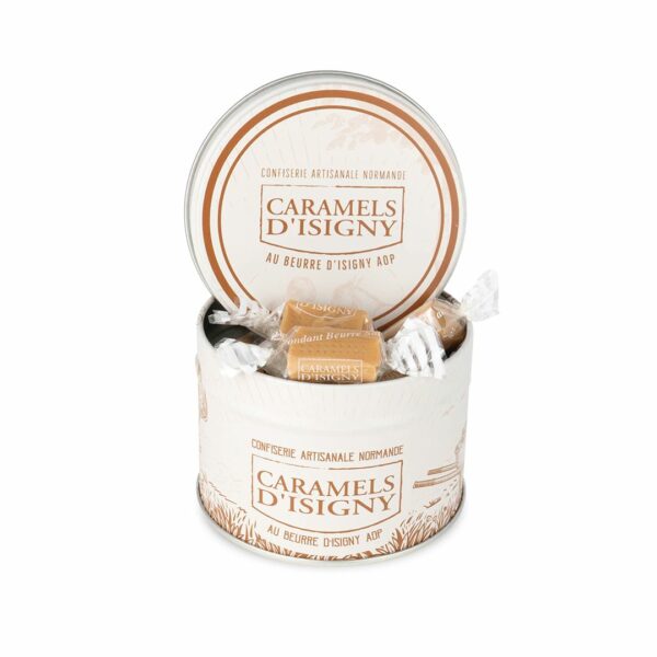 Boîte fer caramels fondants beurre salé - 100g