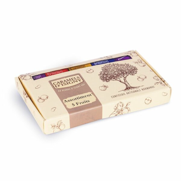 Etui 15 caramels 5 fruits - 140g