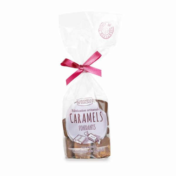 Caramels fondants enrobés chocolat au lait - 200g