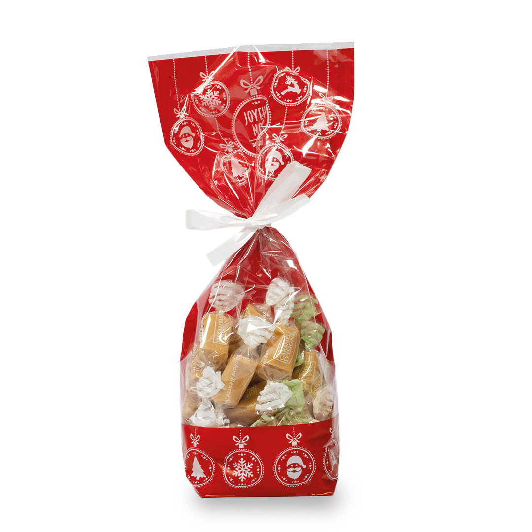 Sachet Noël caramels assortiment Fondants - 200g