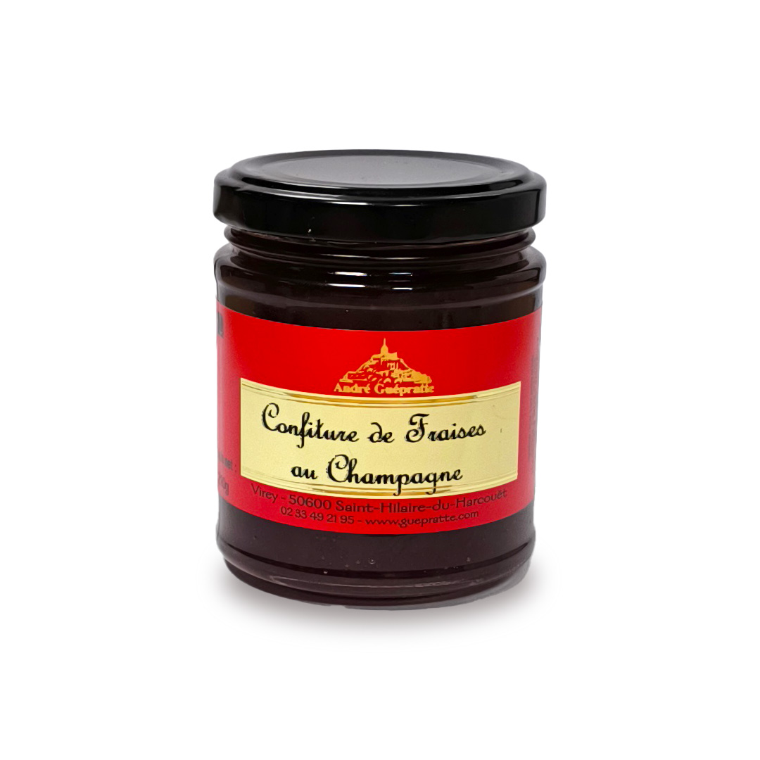 Confiture de fraises au champagne - 210g
